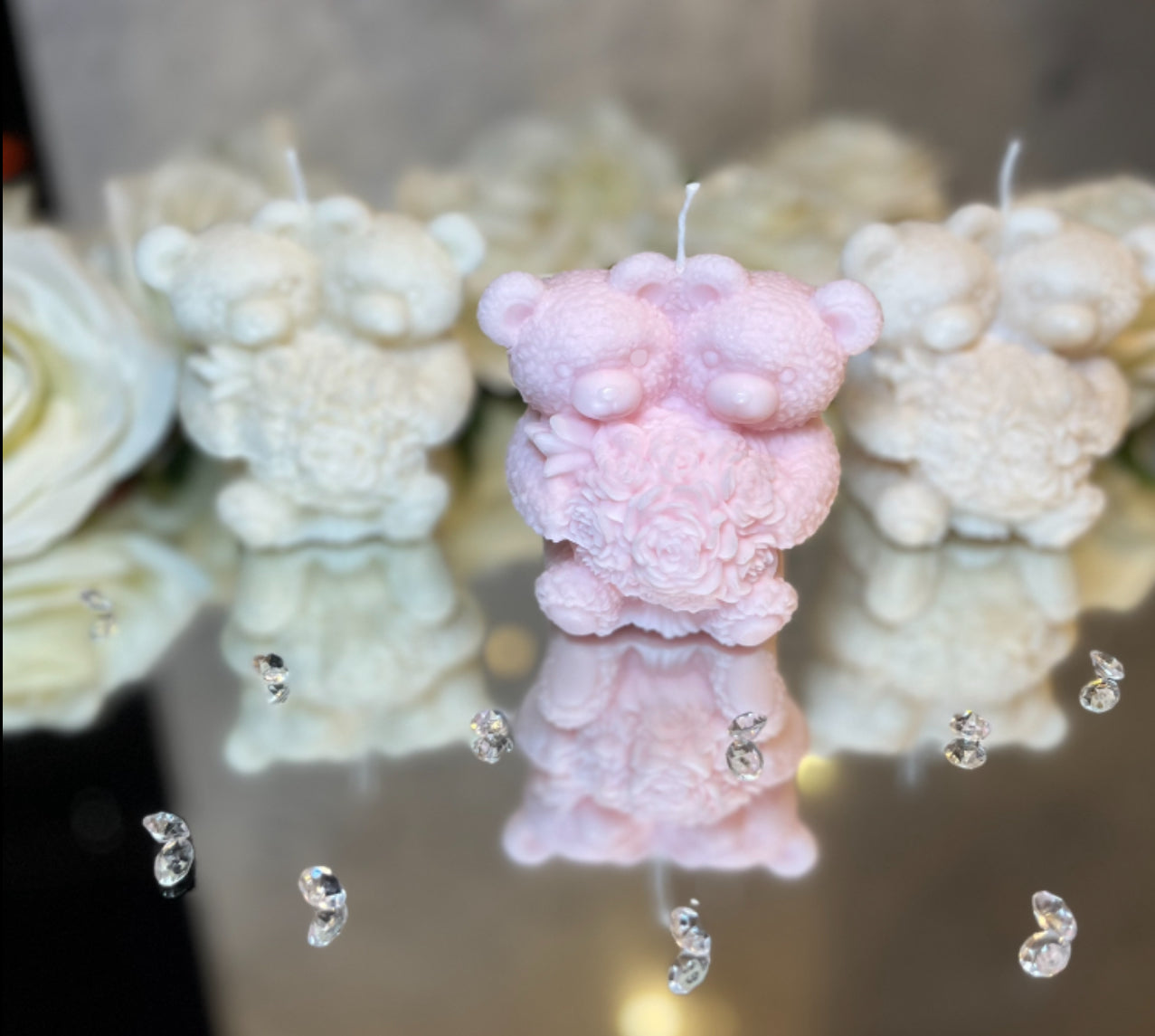 Bear Flower Candle 🧸