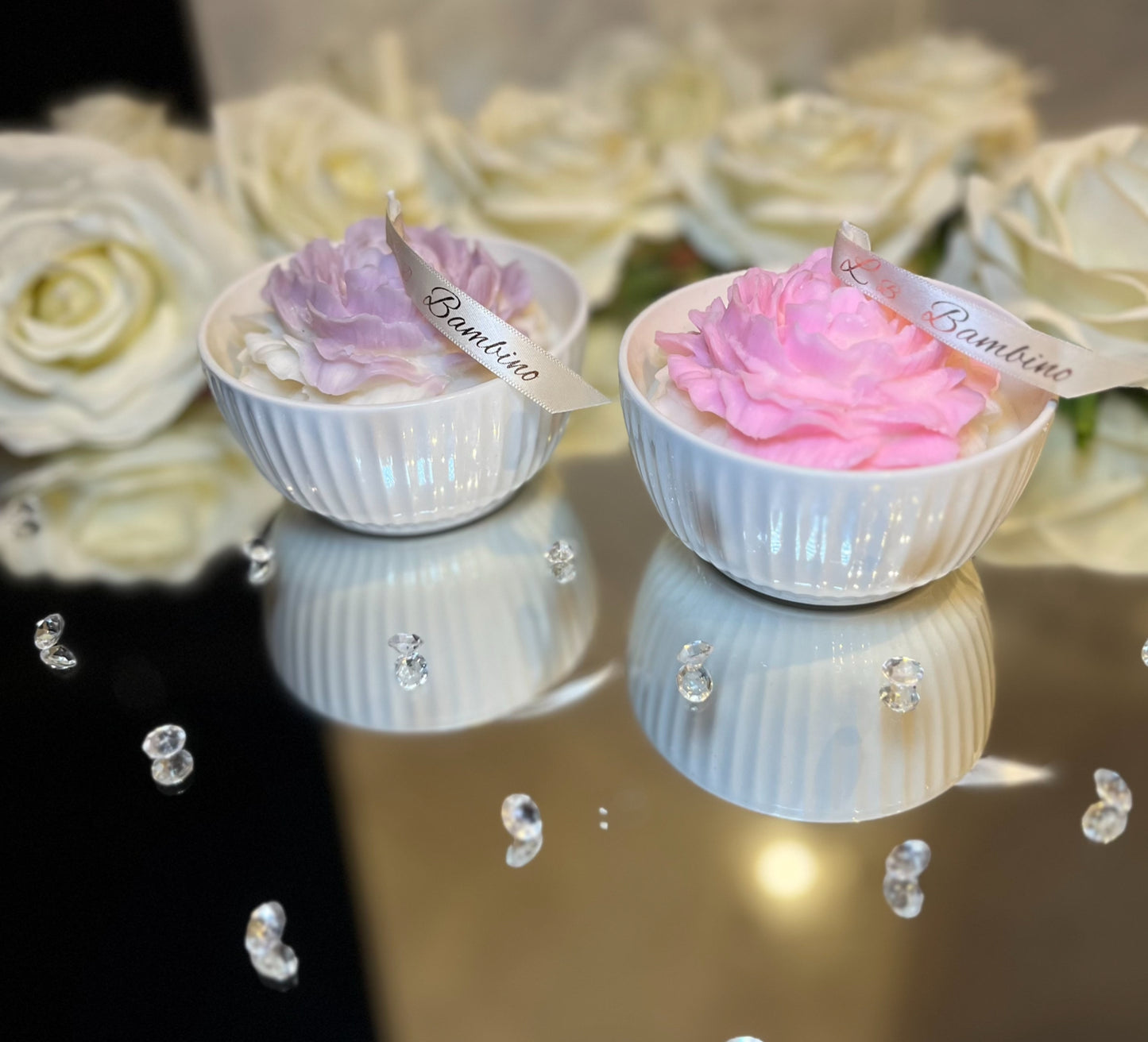 Peony Glass candle đ¸