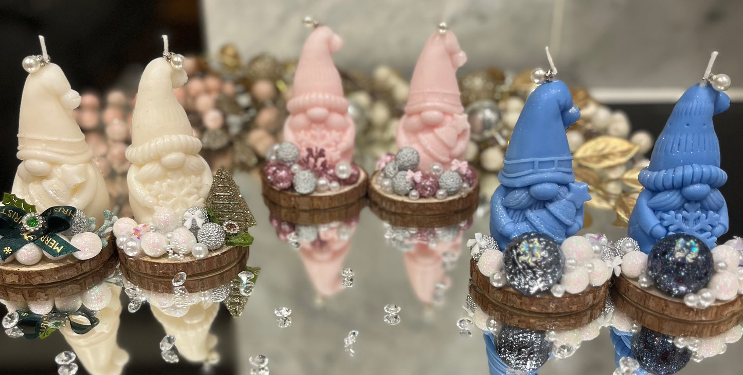 Christmas Gnome Candles ❄️