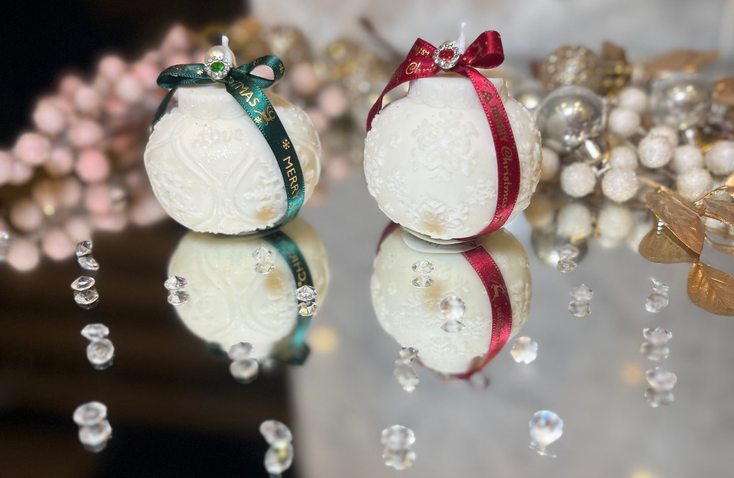 Christmas Ornament Candles 🎁