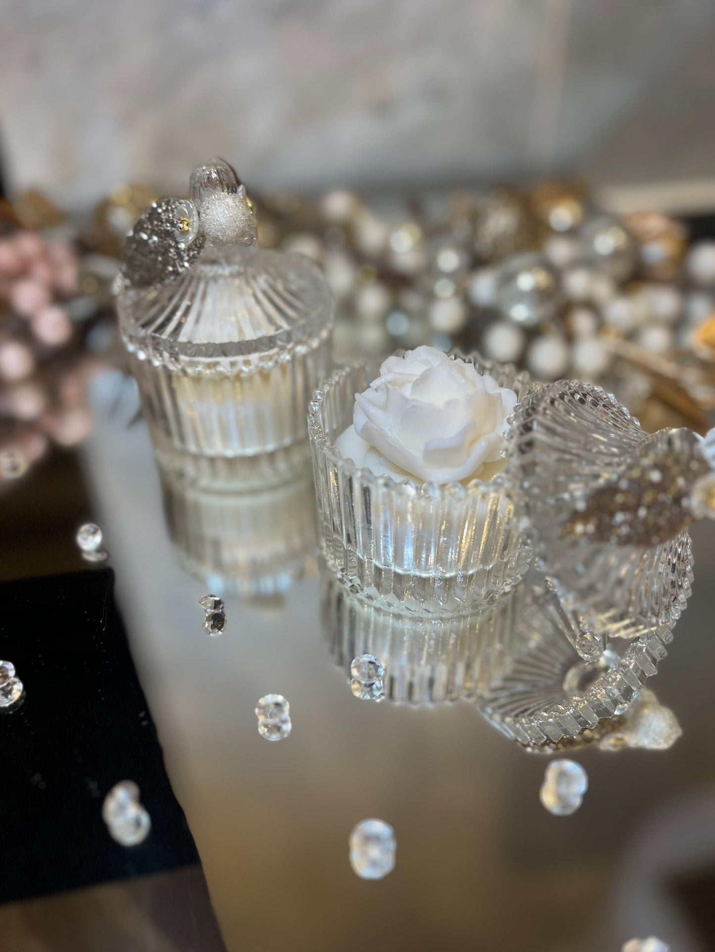 Crystal Christmas Candles 💎