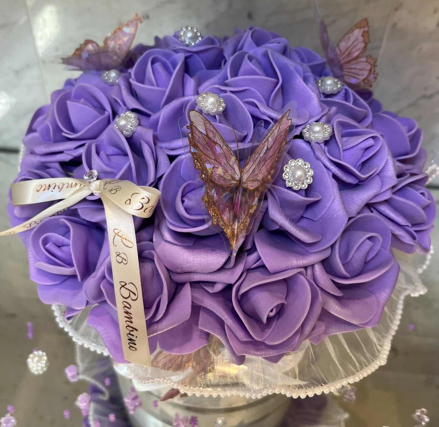 Butterfly Diamonte Bouquet 💎💜