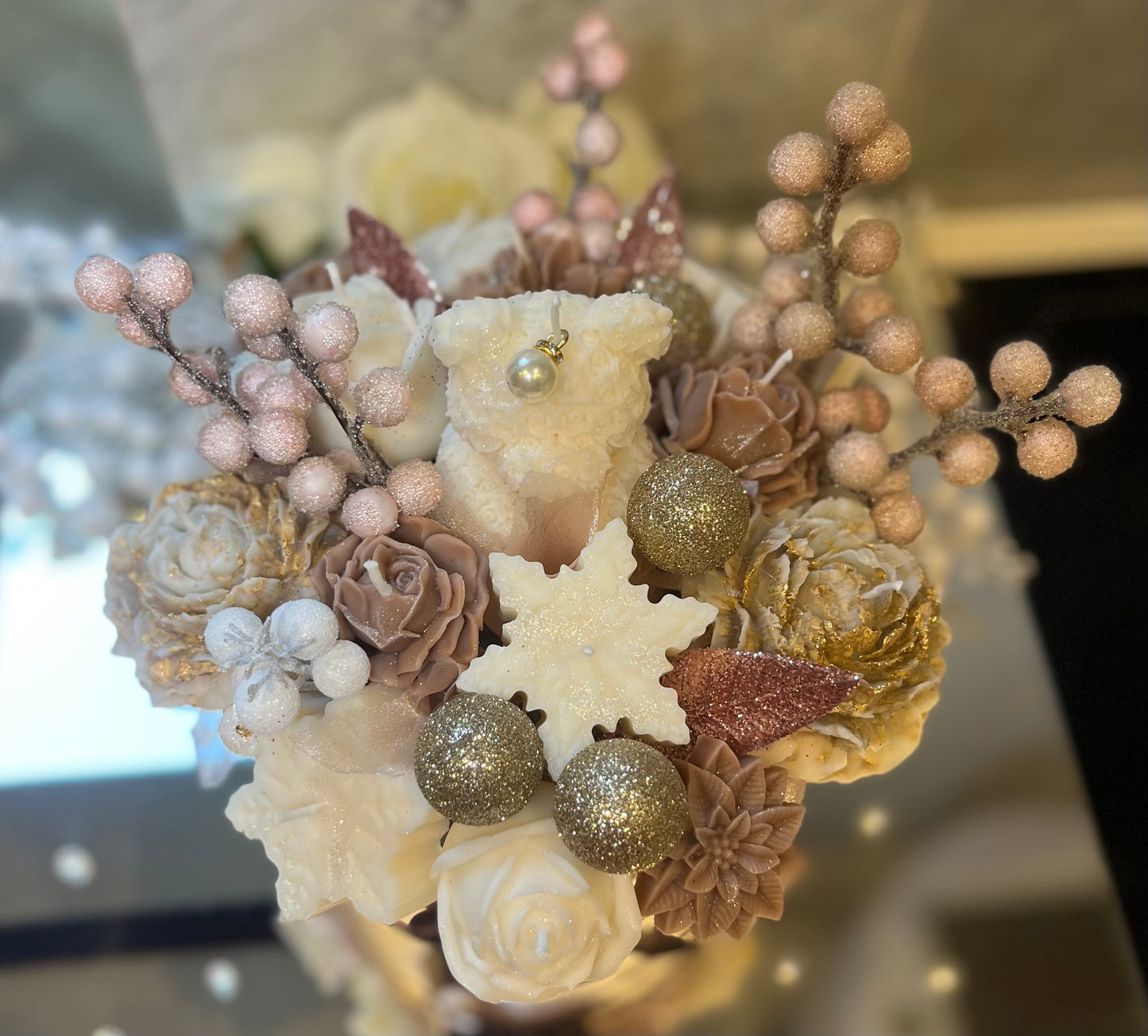 Champagne Blush Candle Bouquet