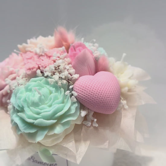 Candle Bouquet in vase 